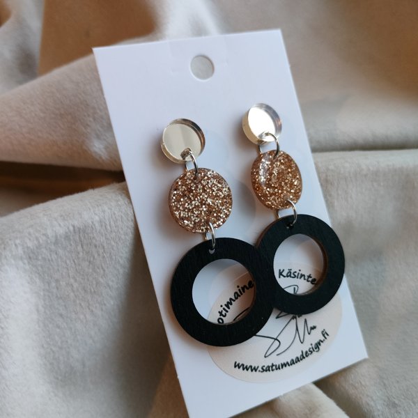 Product image of  PitkätRinkulat - KultaPeili, Kultaglitteri