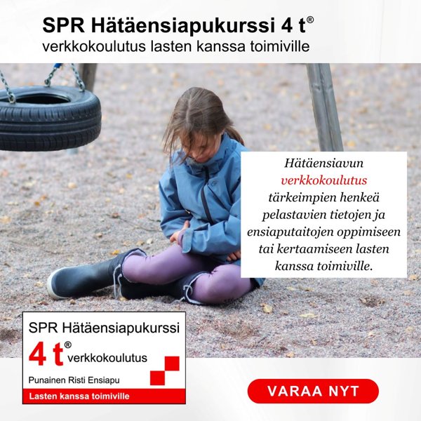 Product image of  SPR Hätäensiapukurssi 4 t® -verkkokoulutus, lasten EA