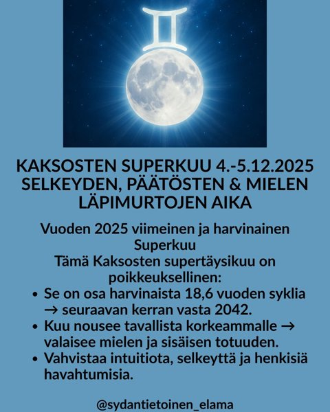 Product image of  to 4.1.2. Kaksosten täysikuun energiahoito-tallenne