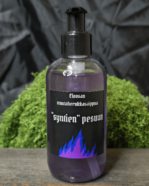 Product image of  MUSTAHERUKKASAIPPUA "syntien" pesuun