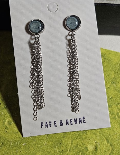 Product image of Nappikorvis ketjukoristeella vihertävä