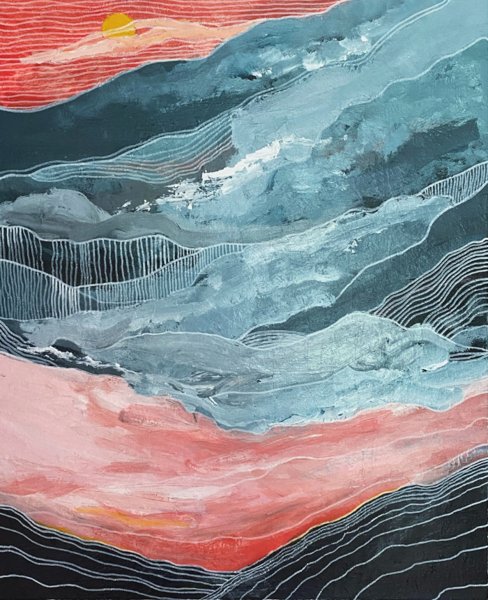 Product image of  ' Maan & taivaan sylissä ' - taidejuliste