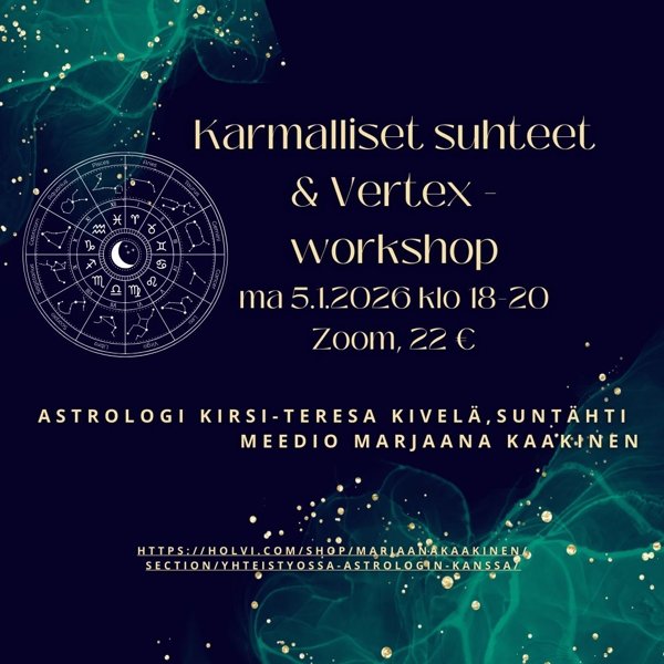 Product image of Karmalliset suhteet & Vertex -workshop, ma 5.1.2026