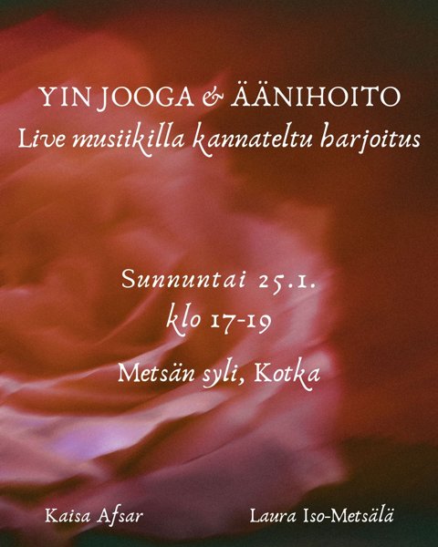 Product image of Yin jooga & Äänihoito live-musiikilla 25.1.2026 klo 17-19
