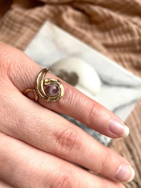 Product image of  "Embrace" -akaattisormus, säädettävä koko 5