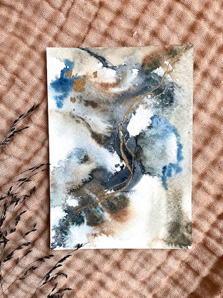 Product image of  ”Golden Light” -akvarellikortti