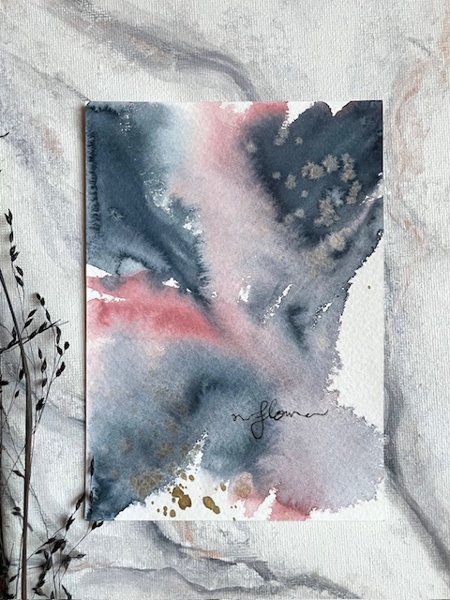 Product image of  ”Flow” -akvarellikortti