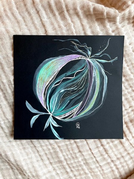 Product image of  ”Peeling layers” -sekatekniikkamaalaus