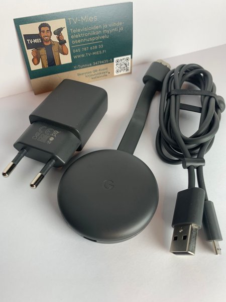 Product image of Google Chromecast Gen 3 + Virtalähde