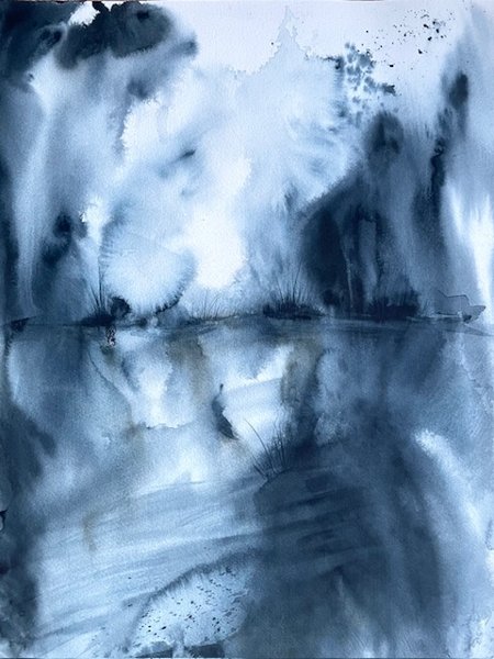 Product image of  Nimetön -akvarelliteos