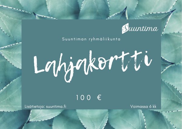 Product image of Ryhmäliikunta lahjakortti 100 €