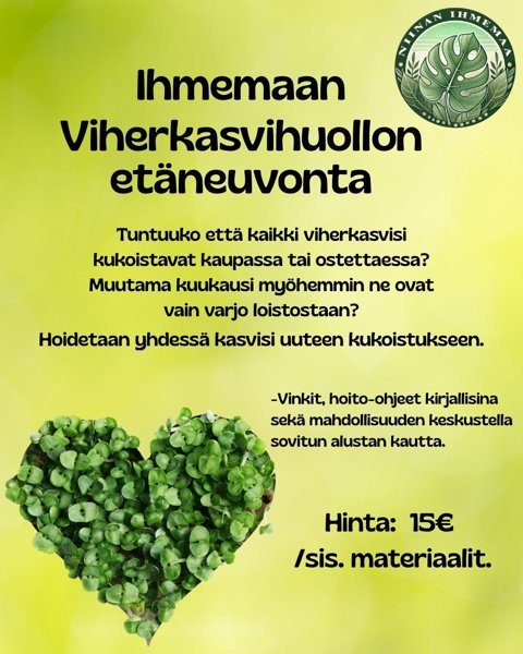 Product image of Viherkasvihuolto etänä