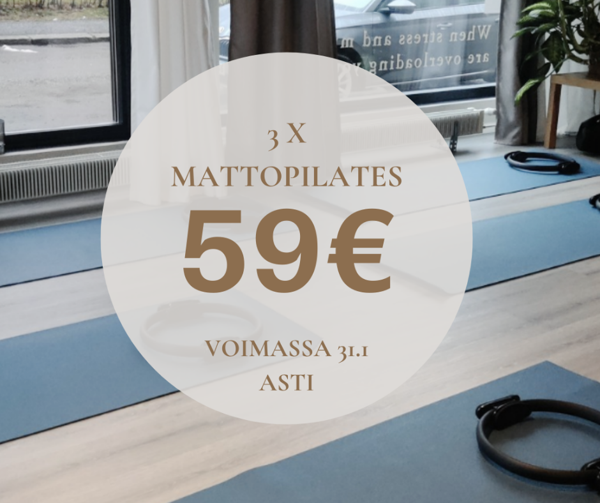 Product image of  Mattopilates 3 x 59€ starttipaketti