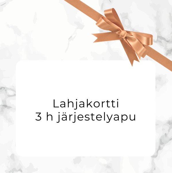 Product image of Lahjakortti - 3 h järjestelyapua