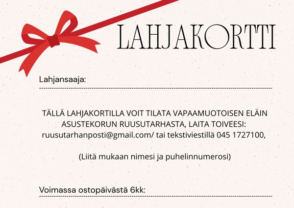 Product image of LAHJAKORTTI (asustekorut)