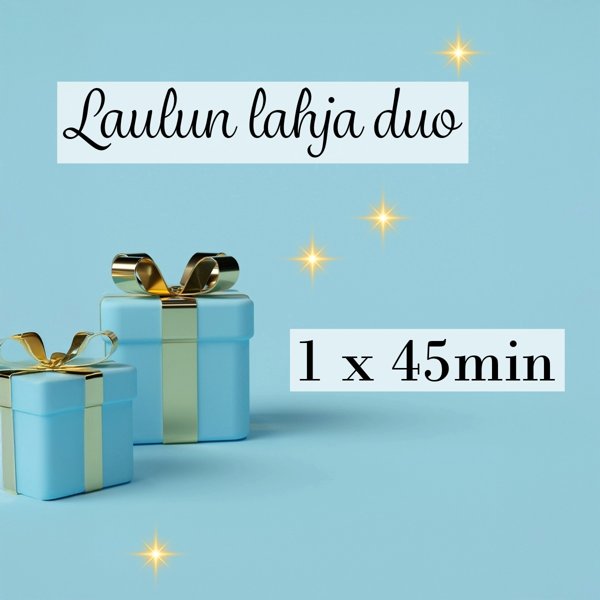 Product image of  Laulun lahja duo 1 × 45 min paritunti