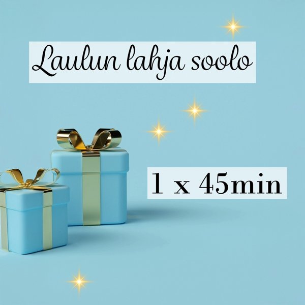 Product image of  Laulun lahja soolo 1 × 45 min yksityistunti