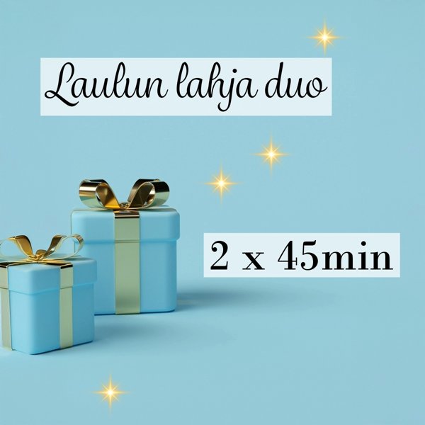 Product image of  Laulun lahja duo 2 × 45 min paritunti