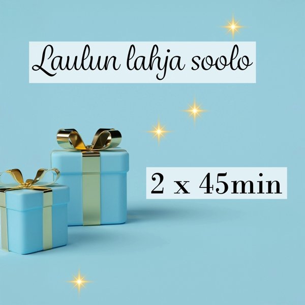 Product image of  Laulun lahja soolo 2 × 45 min yksityistunti