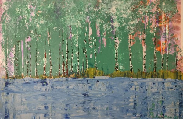 Product image of  Autiolla rannalla, 51 x 73 cm, akryyli, kehystys sis.hintaan