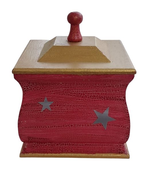 Product image of  Punakulta kannellinen rasia