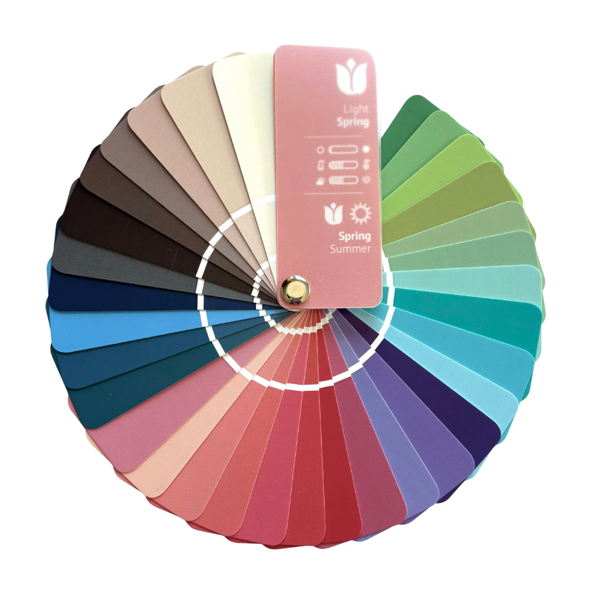 Product image of  12-jakoinen viuhka: Vaalea kevät