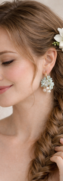 Product image of  Viola kukka korvakorut "minttu"