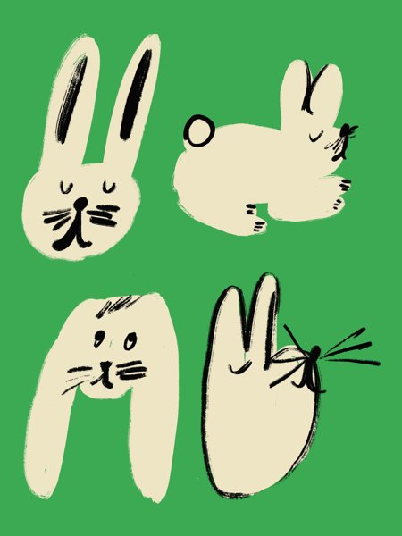 Product image of Poster Rabbits