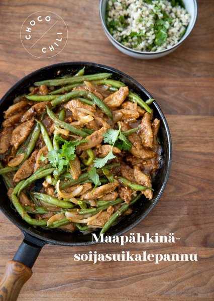 Product image of Tukiresepti: Maapähkinä-soijasuikalepannu