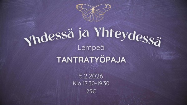 Product image of  Lempeä tantrinen työpaja - Yhdessä ja yhteydessä