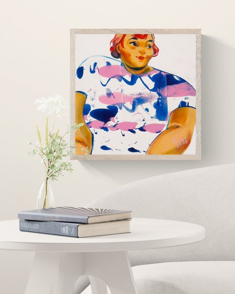 Product image of  Maalaus: Menisinkö tanssimaan | Painting: Should I Go To Dance