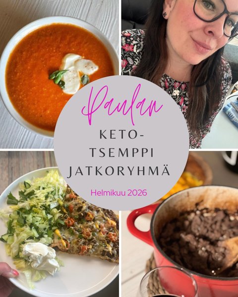 Product image of  Paulan keto-tsemppi jatkoryhmä helmikuu 2026. UUSI!