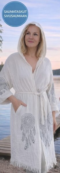 Product image of  Kylpytakki värillisellä UNISIEPPARI-kuviolla 2xl