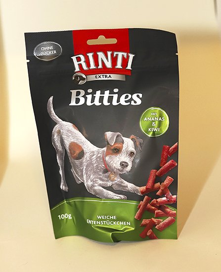 Product image of  Rinti Bitties ankka-ananas-kiivi 100g