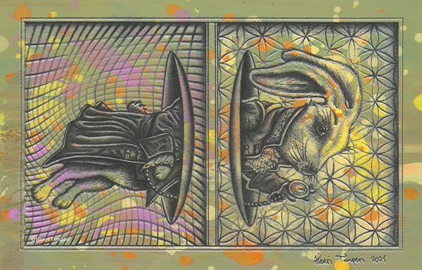 Product image of  White Rabbit (Color) - Juliste - A4