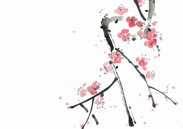 Product image of Neljä jaloa kasvia - Kiinalainen mustemaalaus 3.3. klo 18-20