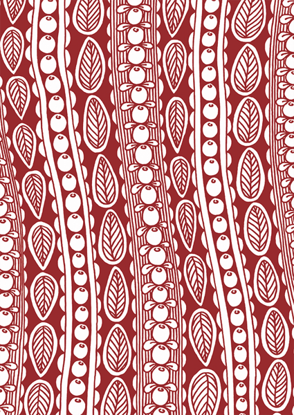 Product image of  Puolukka (Lingonberry) -postikortti, punainen