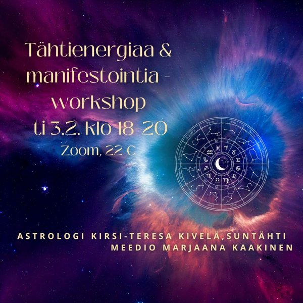 Product image of  Tähtienergiaa ja manifestointia -workshop, Zoom, 3.2.