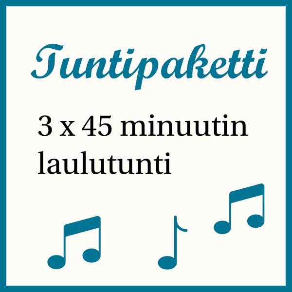 Product image of  Laulutuntipaketti 3 x 45min