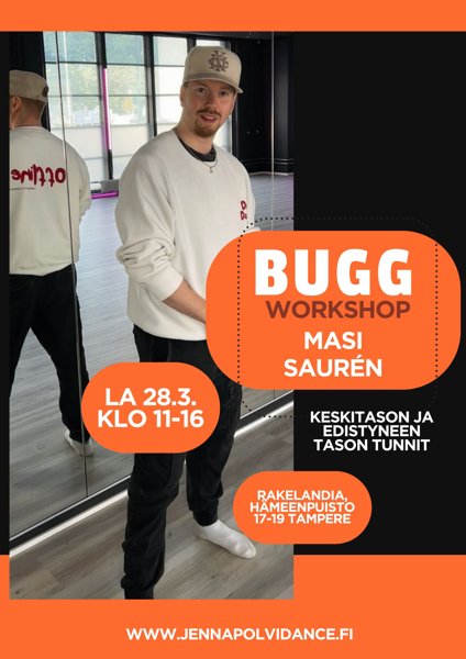 Product image of  Masi Saurénin BUGG workshop Tampereella la 28.3. KOKO PÄIVÄ 1hlö