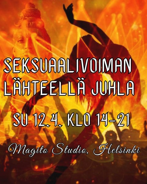 Product image of  Seksuaalivoiman lähteellä -juhla su 12.4.2026 klo 14-21
