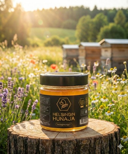 Product image of Helsingin Juokseva Hunaja 500g Lasipurkissa