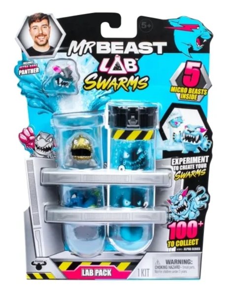 Product image of MrBeast Lab Swarms 5-pack – keräiltävä minihahmosetti kokeella