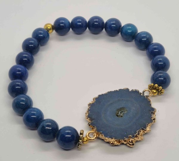 Product image of Lapis Lazuli rannekoru akaatilla, 19-20cm
