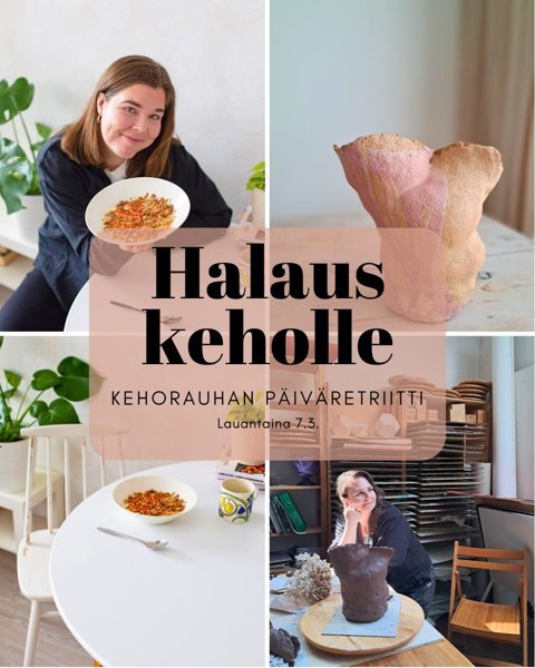 Product image of  Halaus keholle - kehorauhan päiväretriitti 25.4.2026
