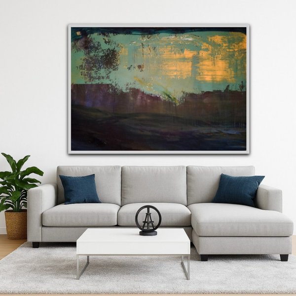 Product image of  Valoa näkyvissä, 133 x 98 cm, akryyli vanerille