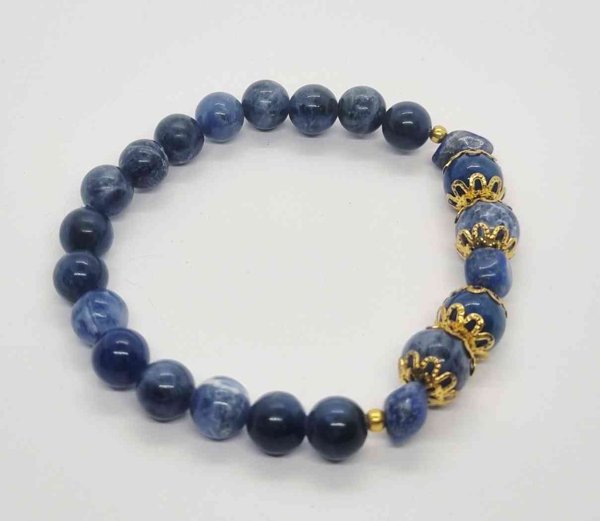 Product image of Sodaliitti & Lapis Lazuli rannekoru, 17cm