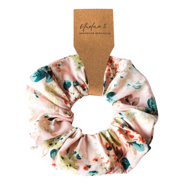 Product image of  Käsintehty hiusdonitsi – vaaleanpunainen kukkakuosi