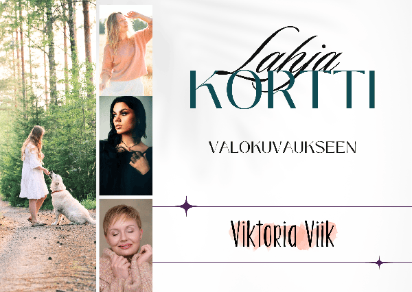 Product image of  Lahjakortti valokuvaukseen | 300€