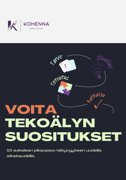 Product image of  VOITA TEKOÄLYN SUOSITUKSET – opas